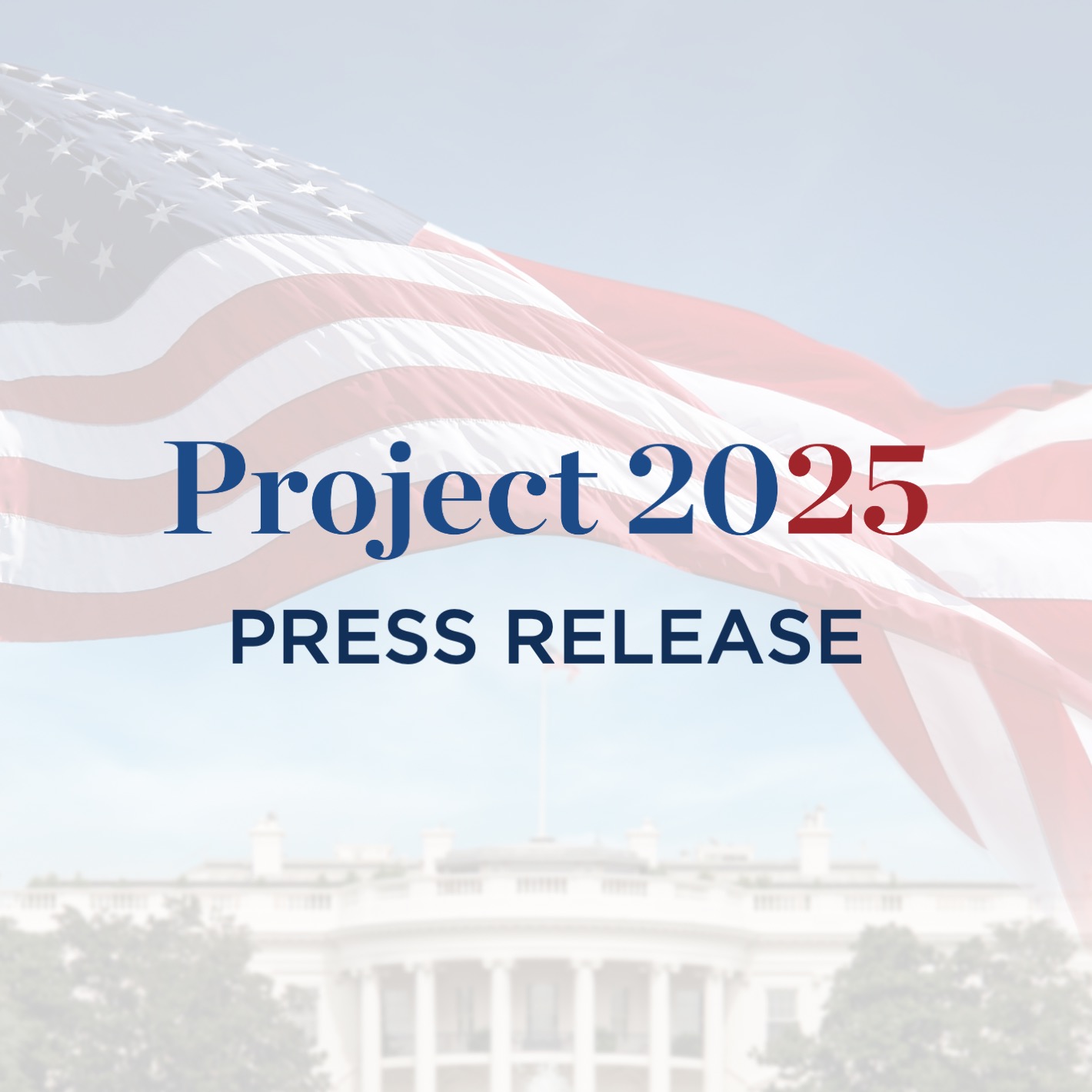 Project 2025 - Press Thumbnail White House exterior with flag