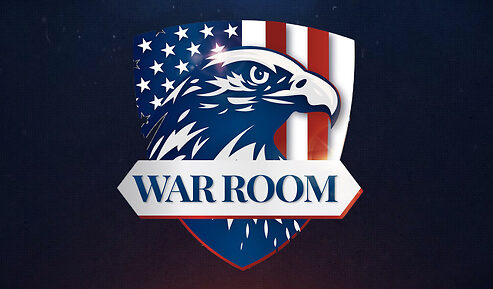 War Room podcast logo.